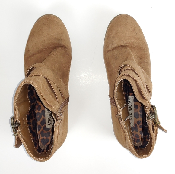 Steve Madden Suede Ankle Boots Size 5 | Minimalist Going out Boho Bohemian Fall - Picture 2 of 7
